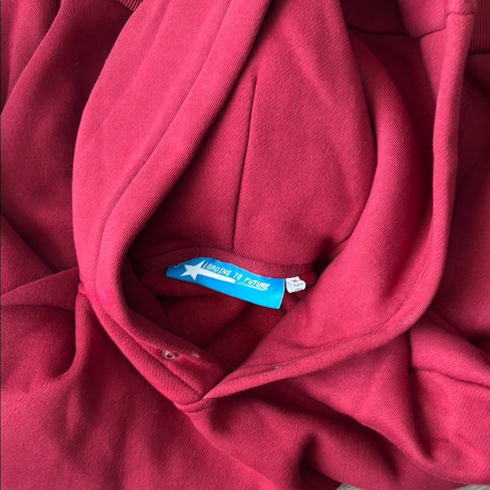Boxy Red Hoodie